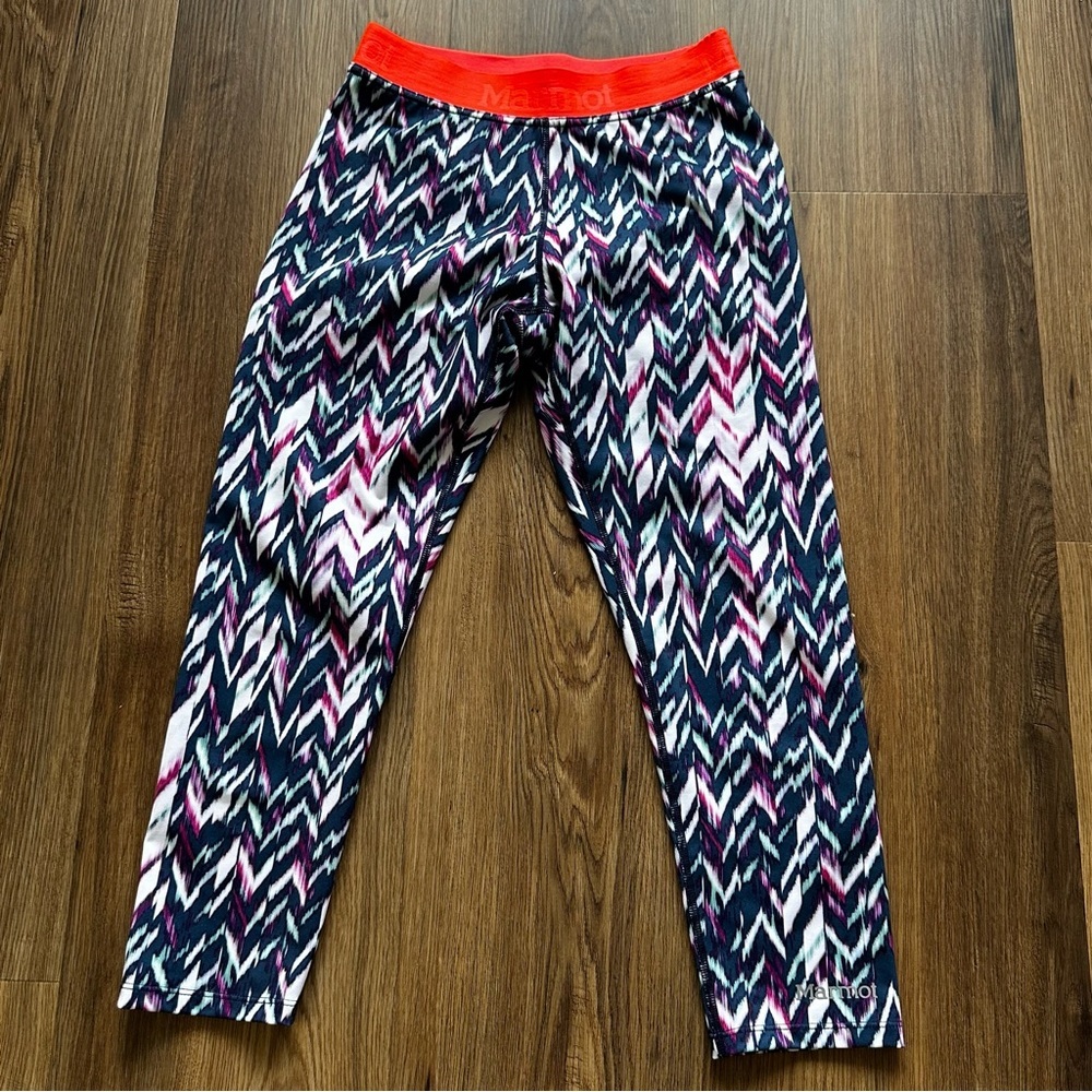 Marmot Womens Leggings Size Small Colorful Workout Stretch Outdoors Lightweight